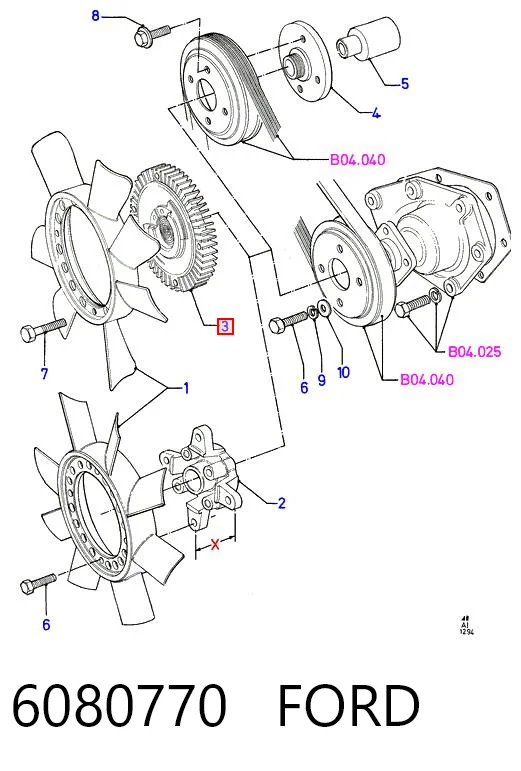 Comprar Embrague viscoso del ventilador Ford Transit  V a bajo precio