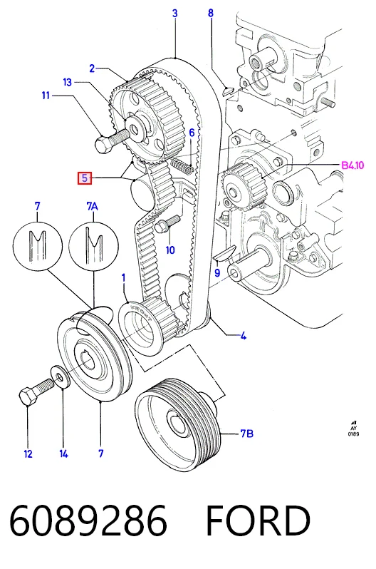 Comprar Tensor correa distribución Ford Fiesta Mk1 GBFT