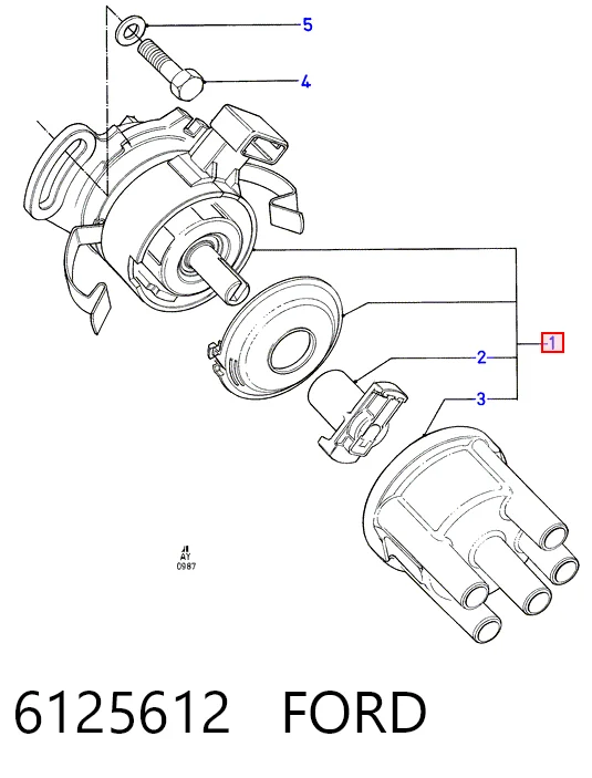 Distribuidor para Ford Fiesta FBD
