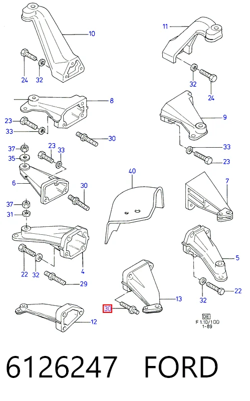 Caja de dirección Ford Sierra I