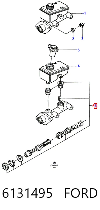 Comprar Kit de reparación cilindro de freno principal Ford Fiesta Mk2 FBD