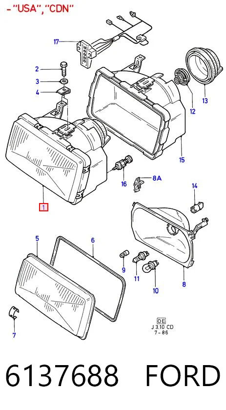 Comprar Faro izquierdo Ford Sierra I GBC