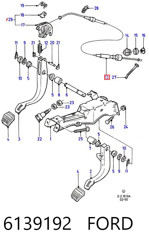 Cable embrague Ford Escort III familiar comprar en España