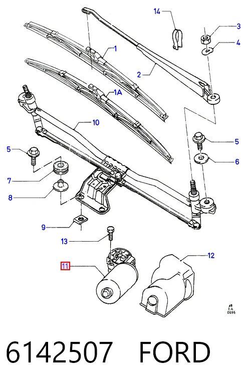 Motor del limpiaparabrisas Ford Sierra I hatchback (GBC) (1982 - 1987) precio, desde 47,92 EUR