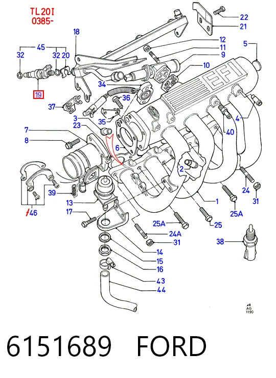 Comprar Inyector de combustible Ford Sierra  GBC a bajo precio