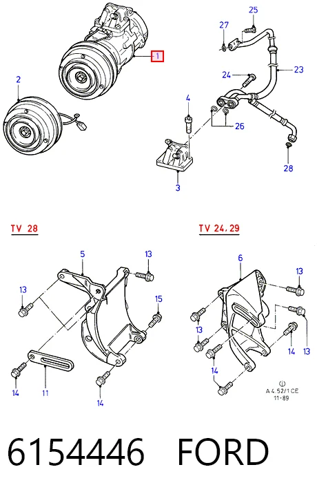 Comprar Compresor de aire acondicionado Ford Sierra I GBC