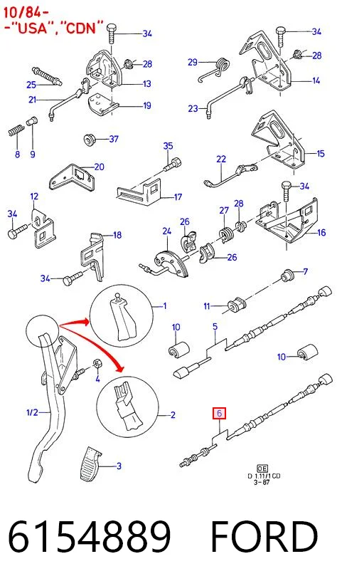 Cable Bowden Ford Sierra sedán comprar en España