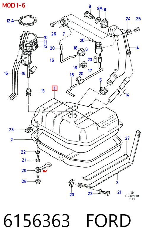 Comprar Depósito de combustible Ford Orion II AFF a bajo precio