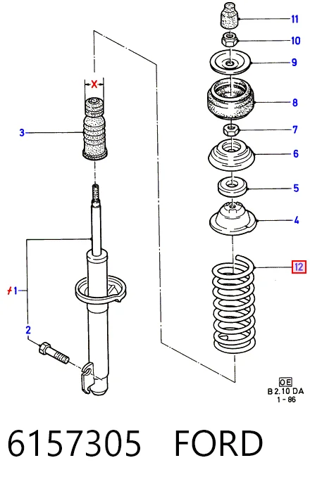 Comprar Muelle delantero Ford Escort '81 EXPRESS AVA