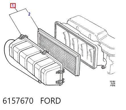 Filtro de aire 6157670 FORD