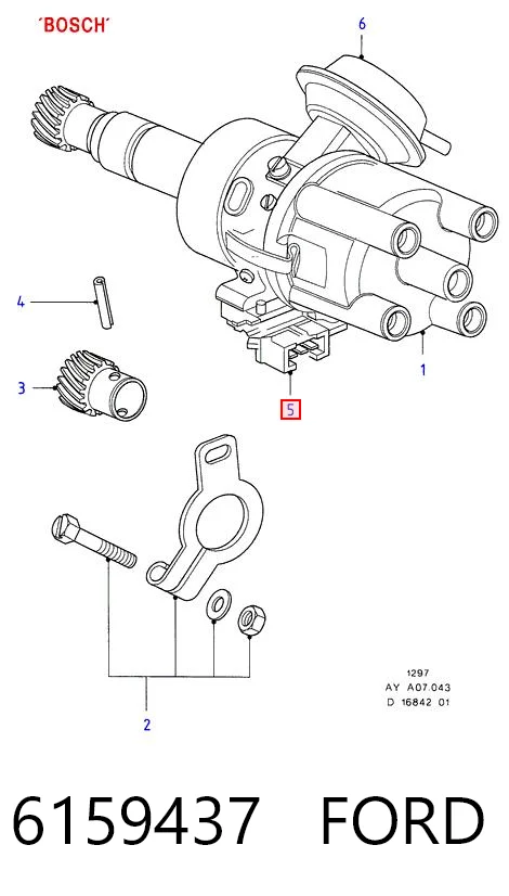 6159437 Ford Modulo encendido