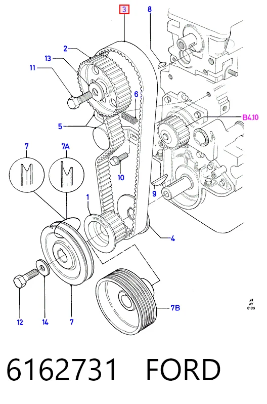 Correa de distribución Continental/Siemens CT688