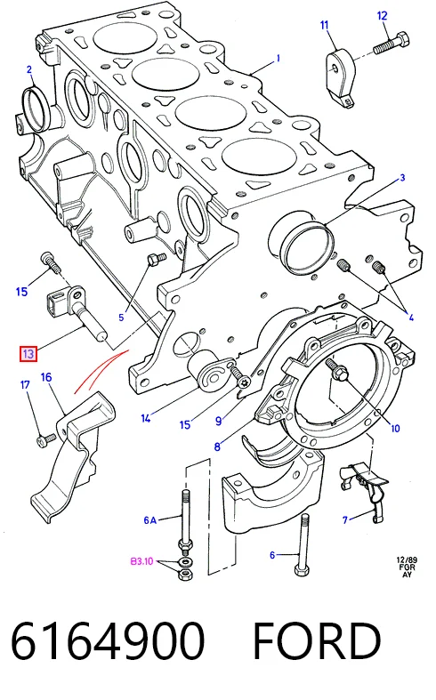  Sensor de cigüeñal Ford Orion 2