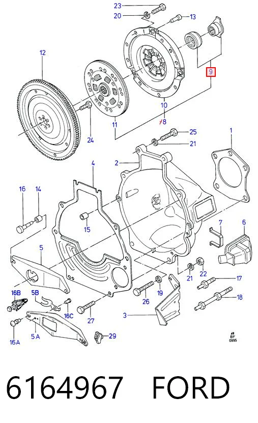Collarin de embrague para Audi A4  (8K2)