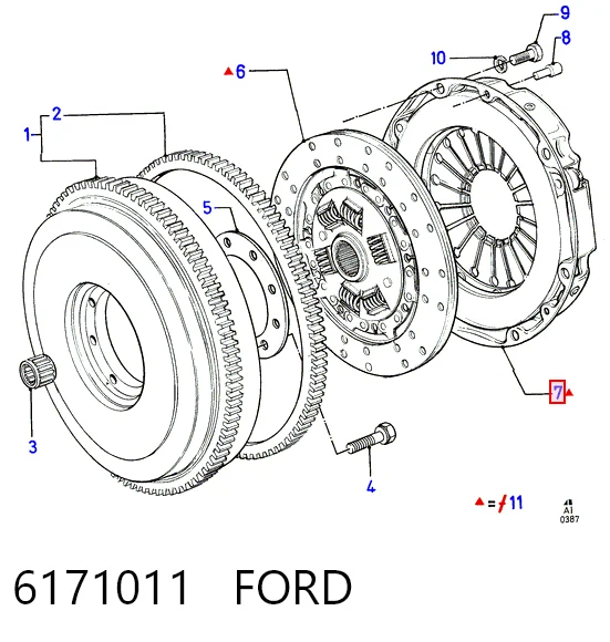 Comprar Plato de presión del embrague Ford Sierra  GBC a bajo precio