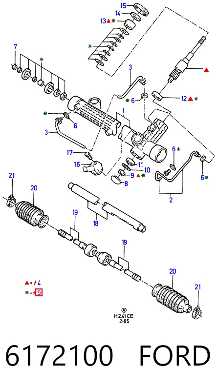 Kit de reparación mecanismo dirección Ford Sierra  sedán comprar en España