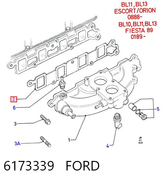Junta colector de admisión Ford Escort  furgoneta comprar en España