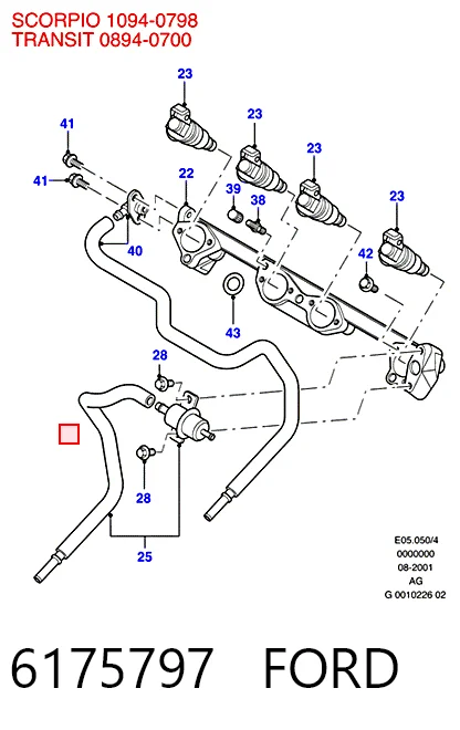 Comprar Inyector de combustible Ford Fiesta III GFJ a bajo precio