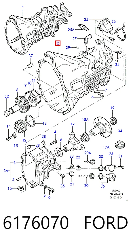  Caja de cambios Ford Sierra 2