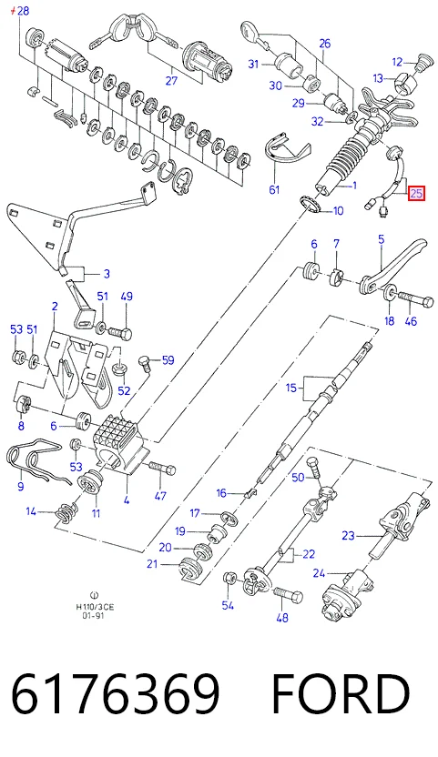 Interruptor de encendido para Ford Ka (RBT)