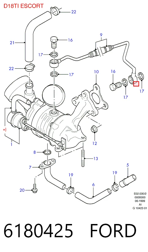  Junta colector escape Ford Orion 2