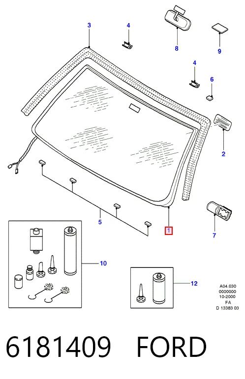 Parabrisas de coche Ford Escort V (GAL)