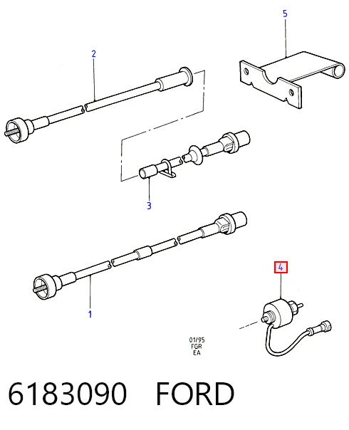  Sensor de velocidad Ford Escort 7