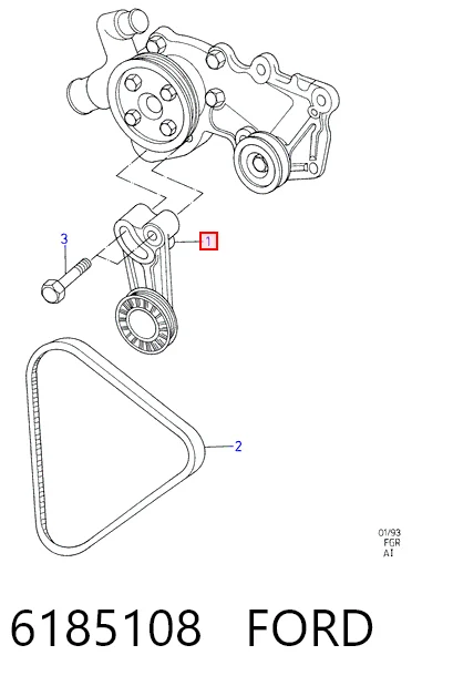 Comprar Tensor de correa de alternador Ford Sierra II GBG, GB4