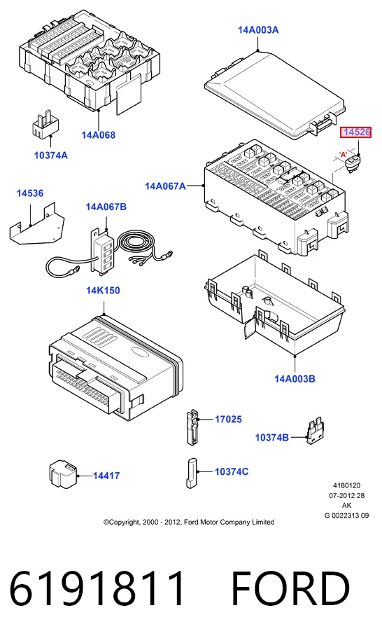 Fusible Ford Ka  (RBT)