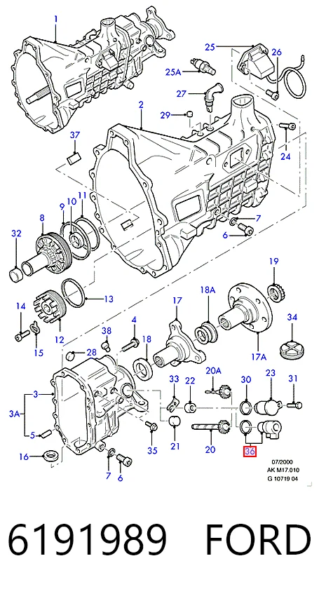 Captador de velocidad para Ford Transit IV E
