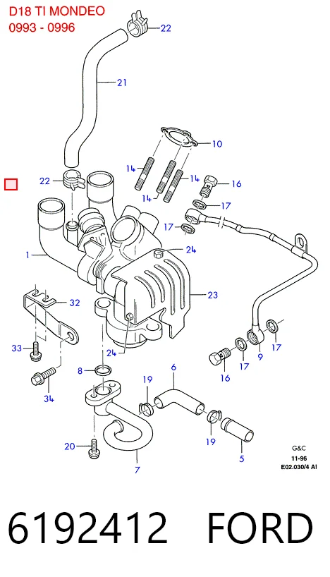 Turbo para motor para Ford Escort VII ALL