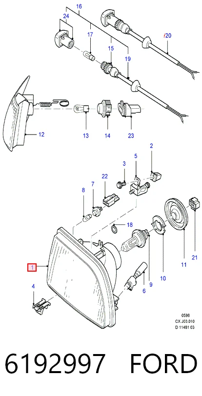 Comprar Faro derecho Ford Fiesta Mk3 GFJ