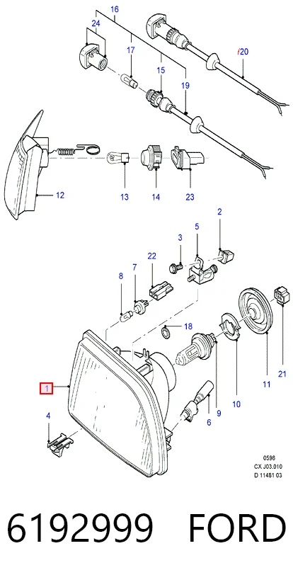 Faros delanteros Ford Fiesta Mk3