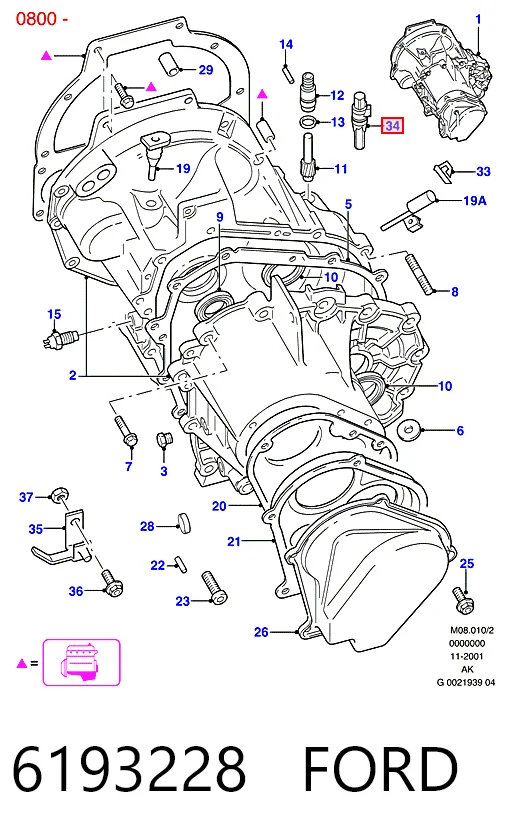 Sensor velocimetro Ford Escort VII descapotable (ALL) (1995 - 2000) precio, desde 39,84 EUR