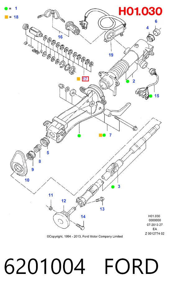 Interruptor de encendido Ford Ka 
