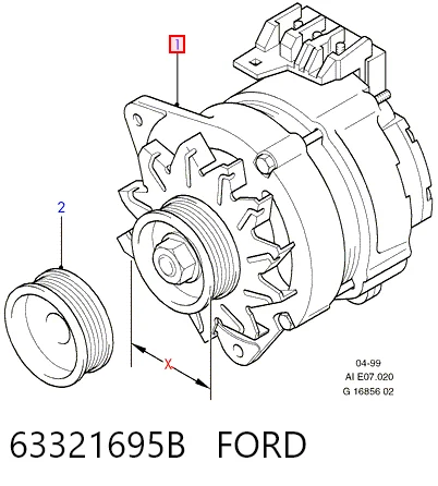 Alternador FORD 63321695B