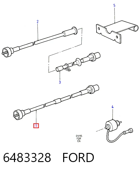 Comprar Cable del velocímetro Ford Escort VI GAL a bajo precio