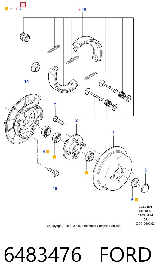 Comprar Kit de reparación de pinzas de freno trasero Mercedes V  638