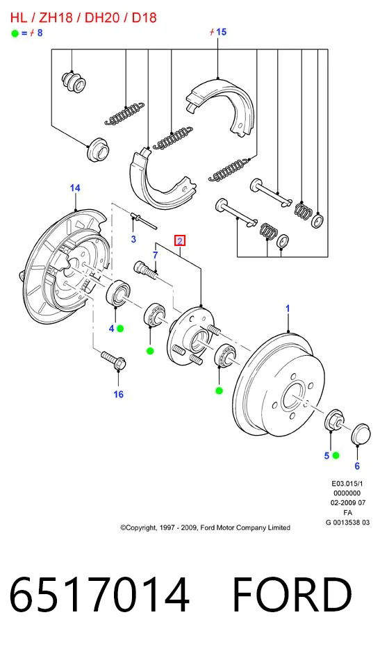 Buje de rueda delantero para Ford Escort GAL