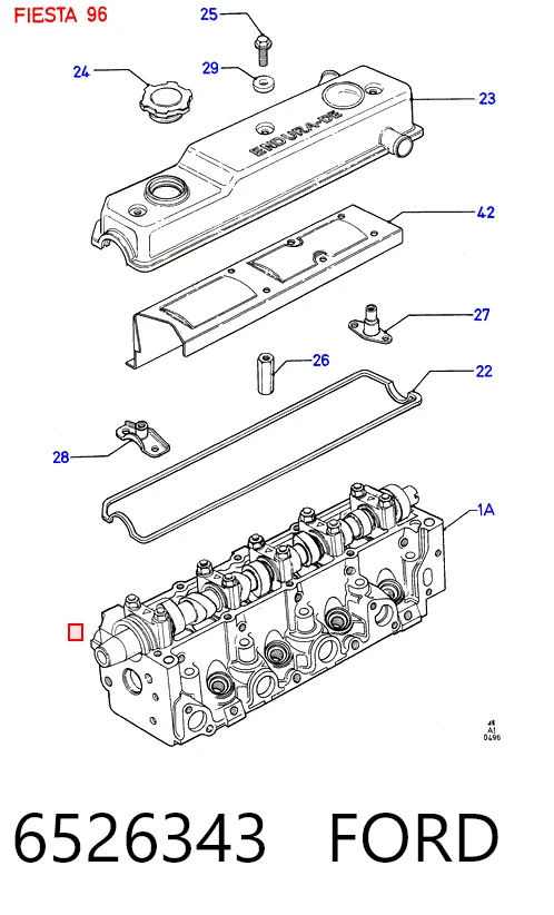 Empaquetadura de culata para Ford Fiesta Mk3 GFJ