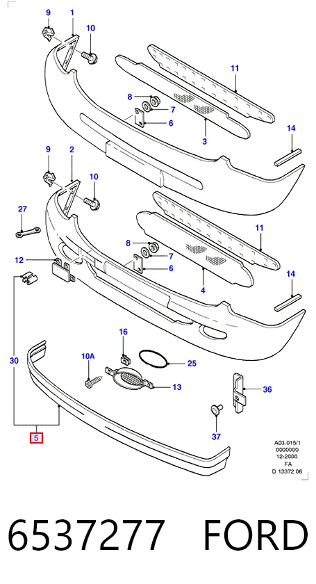 Parachoques delantero Ford Escort V hatchback (GAL) (1990 - 1992) precio, desde 127,75 EUR