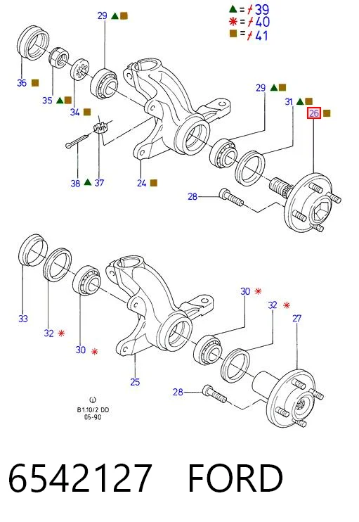 Comprar Cubo de rueda delantero Ford Sierra  GBC a bajo precio