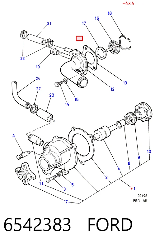 Termostato 6542383 FORD