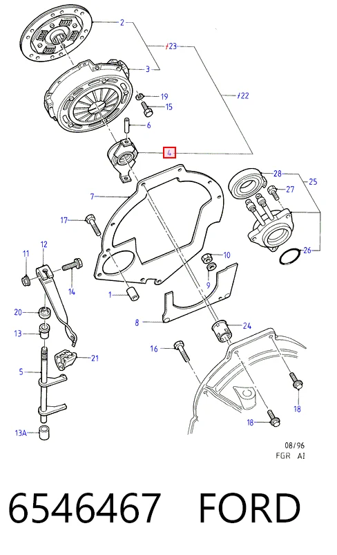 Collarin de embrague Escort V hatchback (1990-1992) original desde 26,30 €