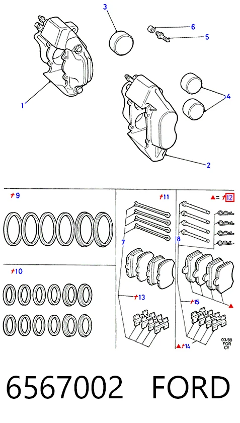Pastillas freno delanteras Ford Transit  desde 26,93 €