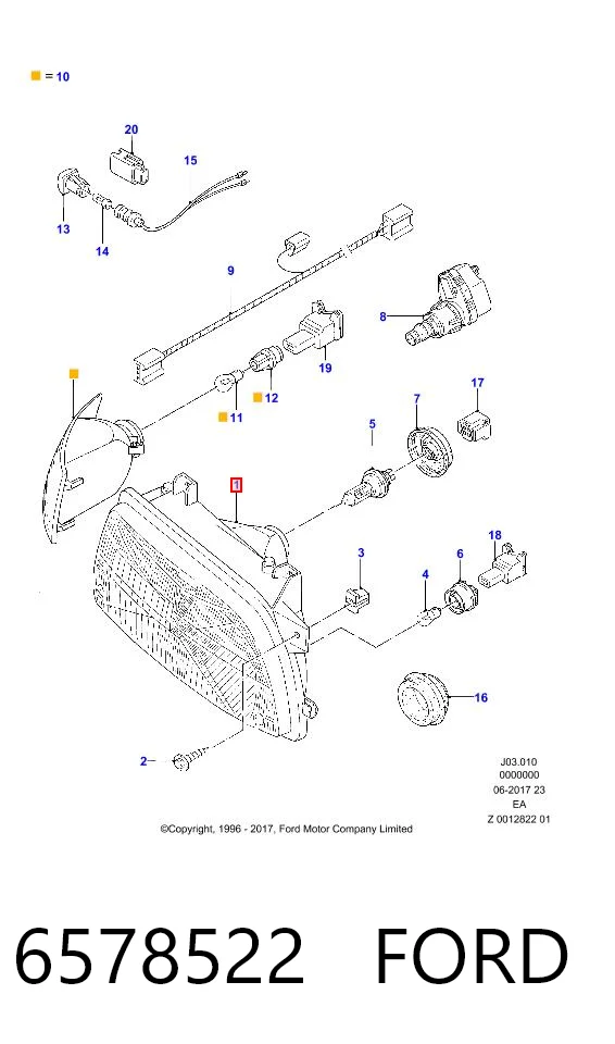  Faro izquierdo Ford Escort 5