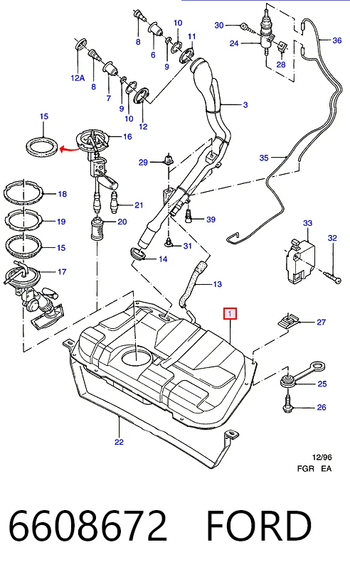 Comprar Depósito de combustible Ford Escort VII GAL, ANL a bajo precio