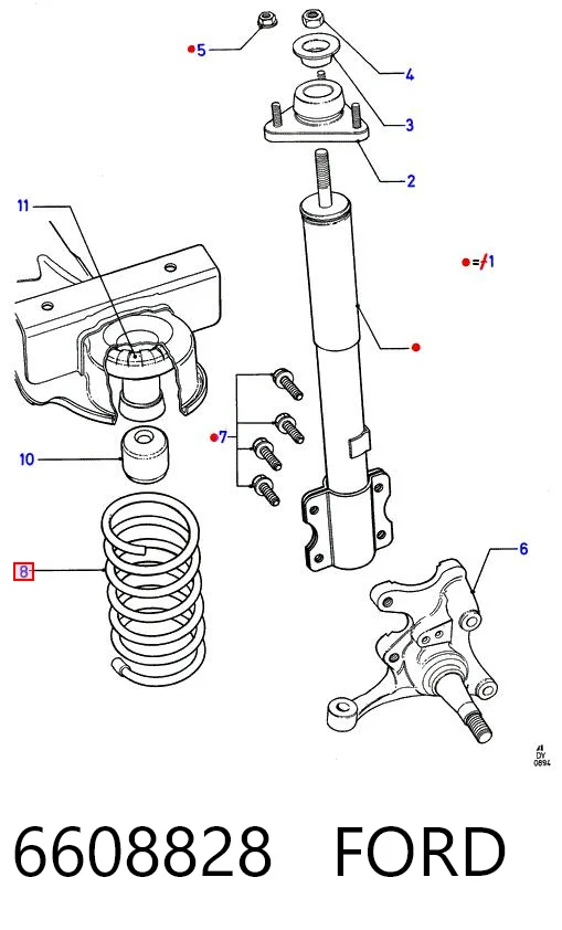 Comprar Muelles delantero Transit  E