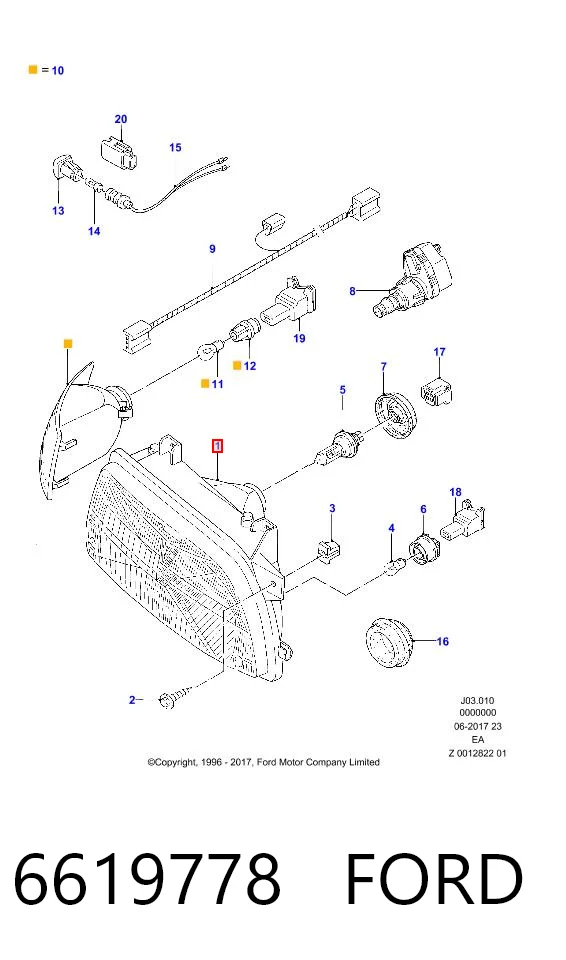 Comprar Faro derecho Ford Escort V GAL