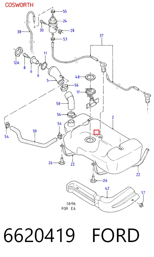 Tanque de combustible Ford Escort  (1995-2001)